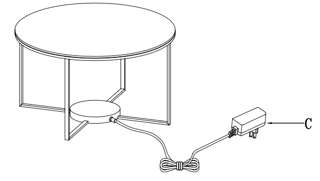 ARTCRAFT-AD32012-Round-Glass-Coffee-Table-3