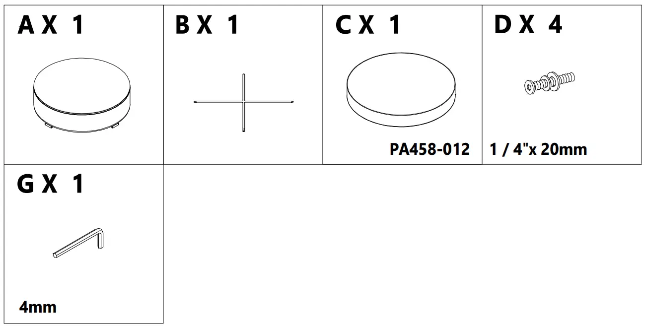 ASHLEY P458-814 Calworth Outdoor Ottoman with Nuvella Cushion - fig 1