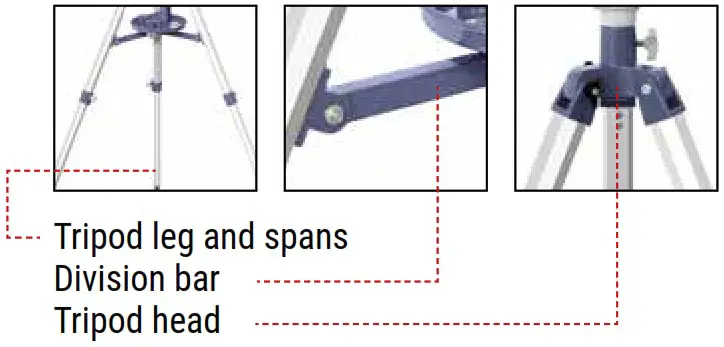BRESSER Junior 8843100 Ultra Lightweight Telescope - Assembly 1