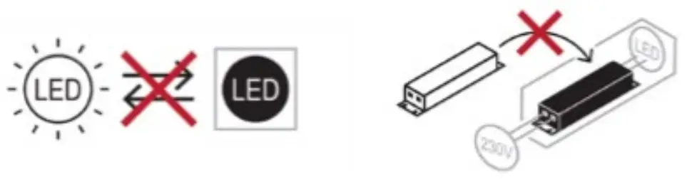 Knightsbridge LWALL1A LED Wall Light - fig 3