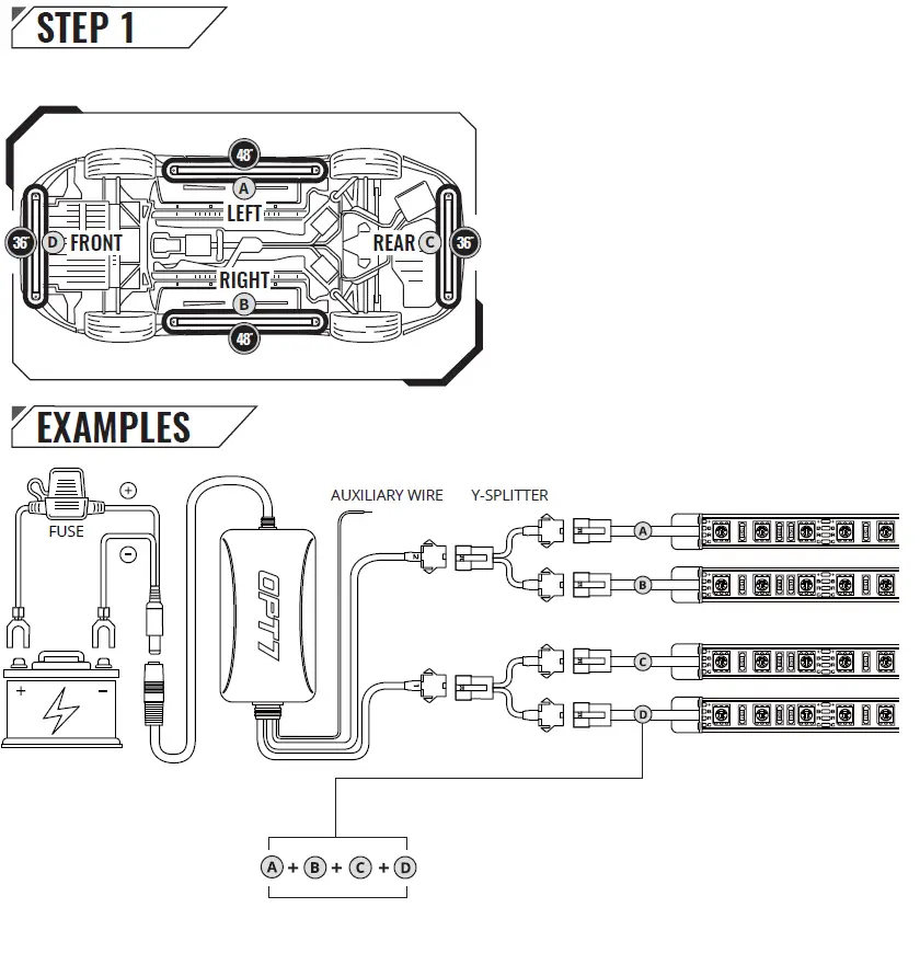 OPT7 LIGHTING AURA PRO Universal Underbody 2