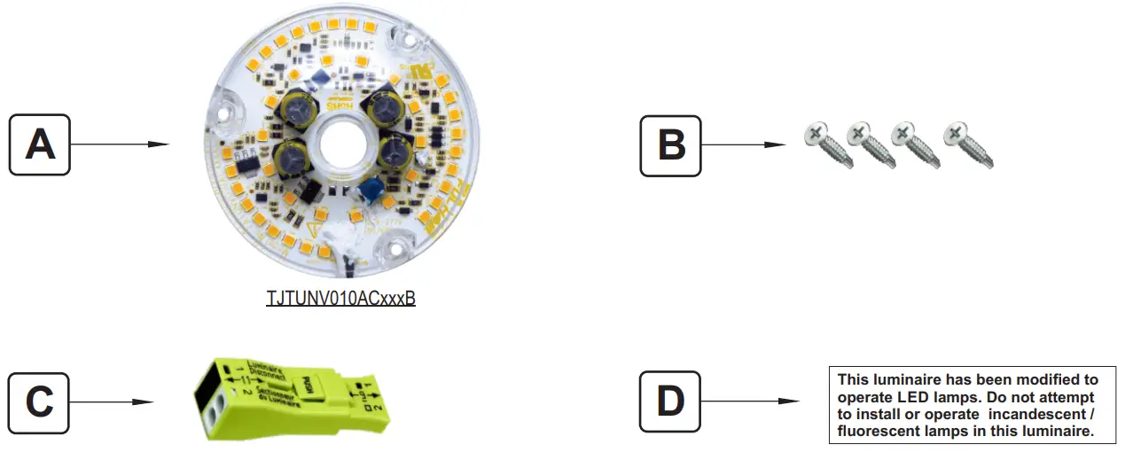 VIZION FULHAM TJTUNV010AC-840B DirectAC Universal Voltage Engine Retrofit Kit - fig 3