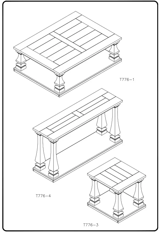ASHLEY T7761 Johnelle Coffee Table - 4