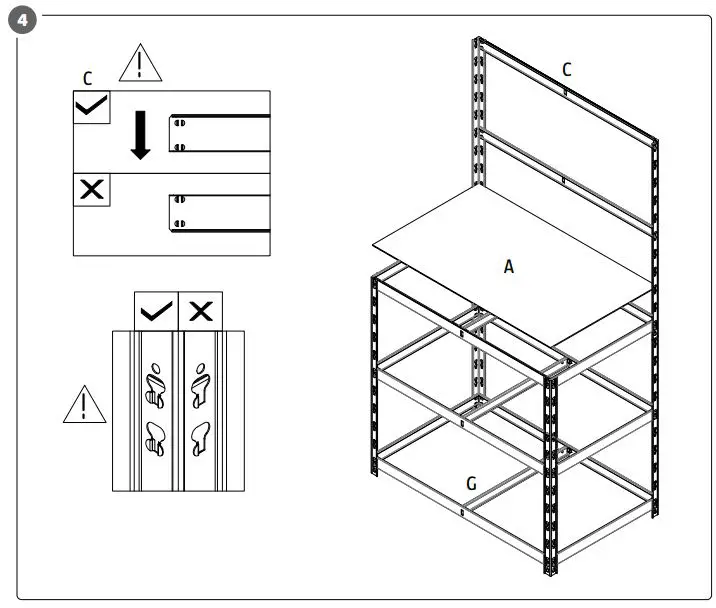 HARD HEAD 023768 Work Shelf User Manual - How to use