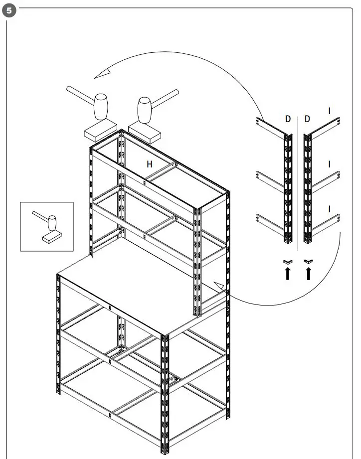 HARD HEAD 023768 Work Shelf User Manual - How to use