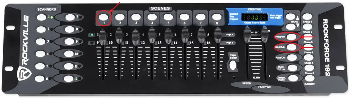 ROCKVILLE ROCKFORCE192 DMX Controller - 3