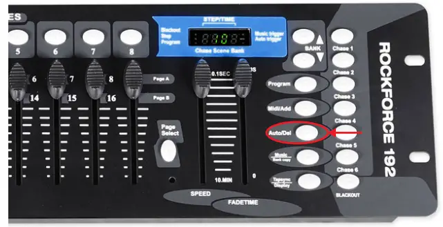 ROCKVILLE ROCKFORCE192 DMX Controller - Copying a Bank 2