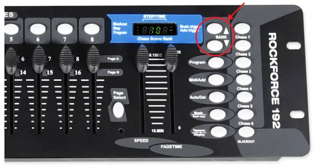 ROCKVILLE ROCKFORCE192 DMX Controller - Creating a Scene
