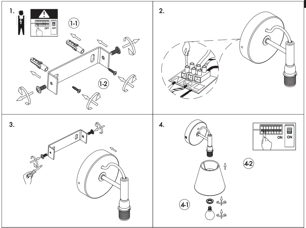 QAZQA 102364 Cupy WL Wood Grey Country Wall Lamp I Wall Light - fig 1