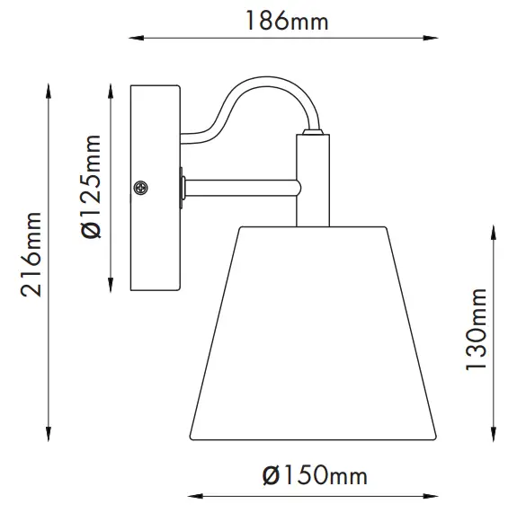 QAZQA 102364 Cupy WL Wood Grey Country Wall Lamp I Wall Light - fig 2