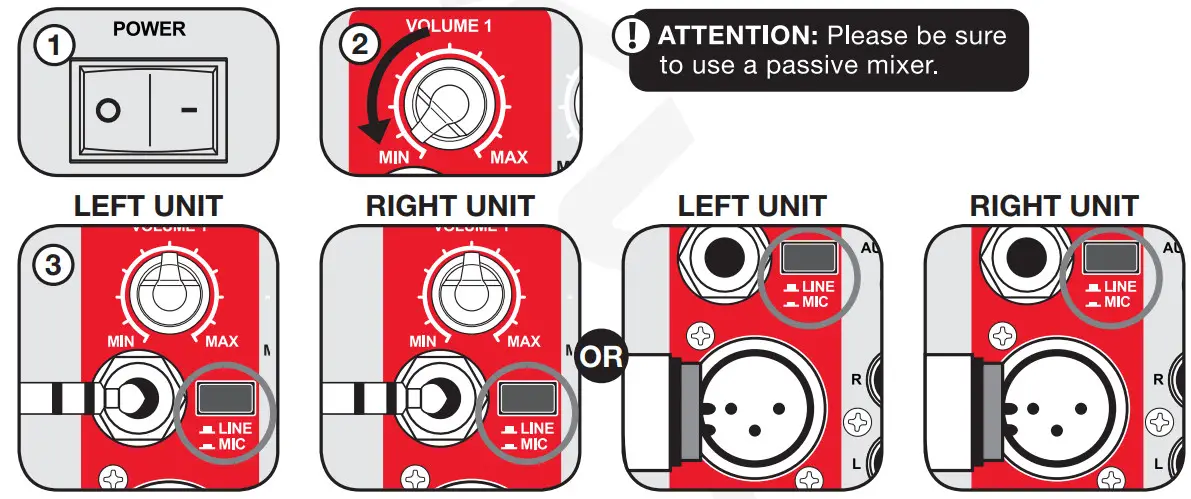 ROCKVILLE BPA8 8 Active DJ PA Speaker with Bluetooth - Mixer Setup