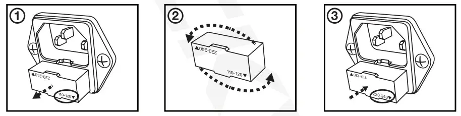 ROCKVILLE BPA8 8 Active DJ PA Speaker with Bluetooth - Switch Voltage