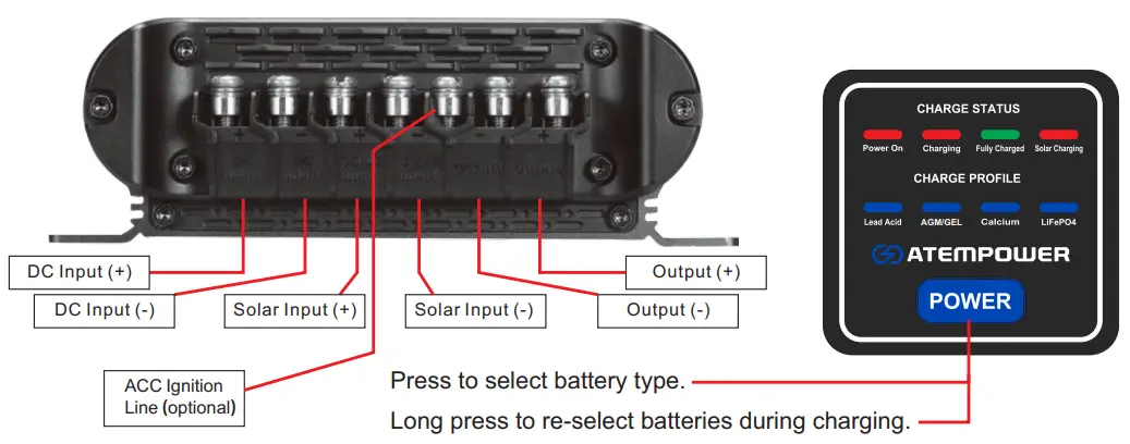 ATEMPOWER AP20DC DC DC Charger - PARTS