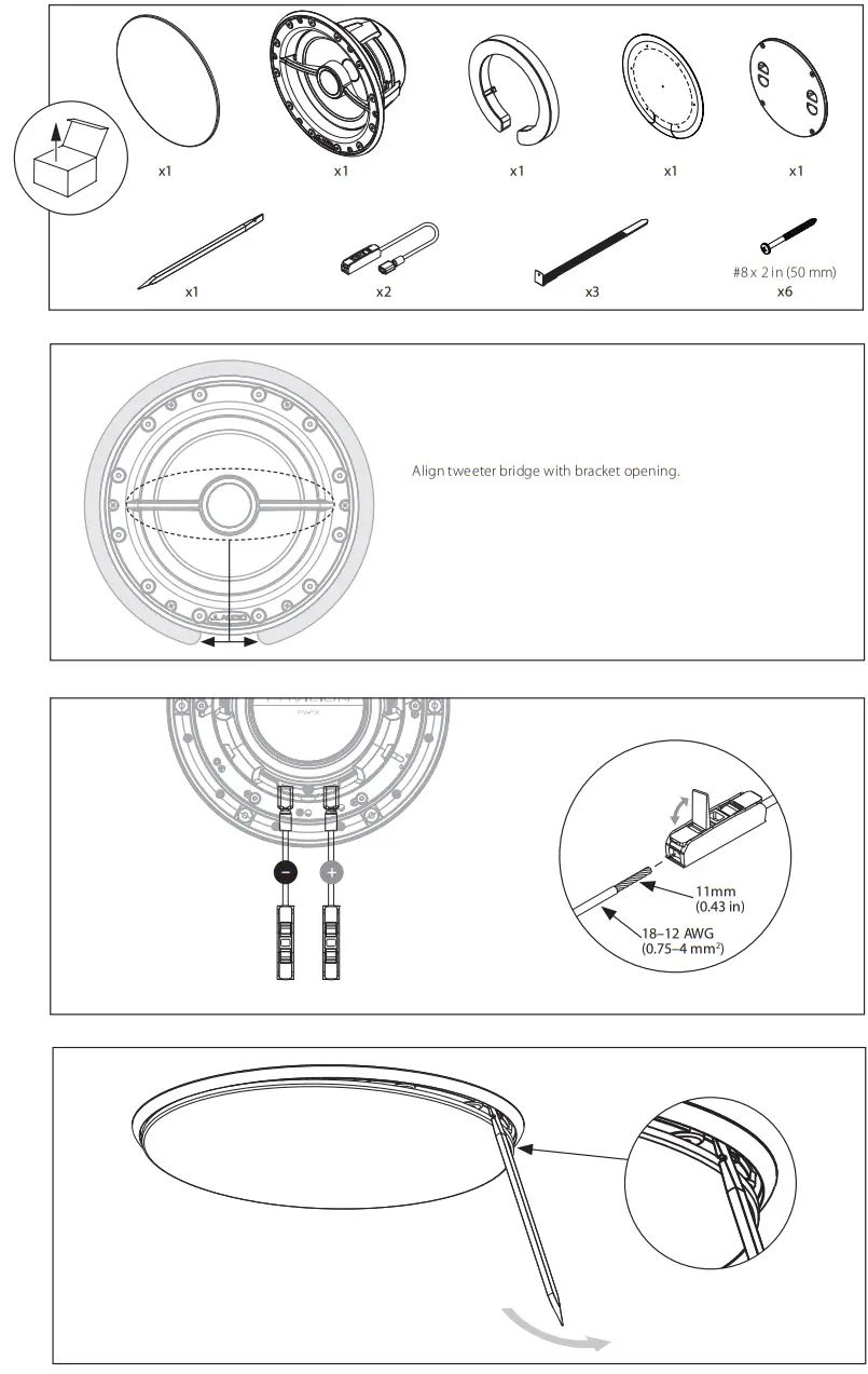 JL AUDIO Pavilion PV-FX8 Flush Mount Coaxial Ceiling Speaker - fig 1