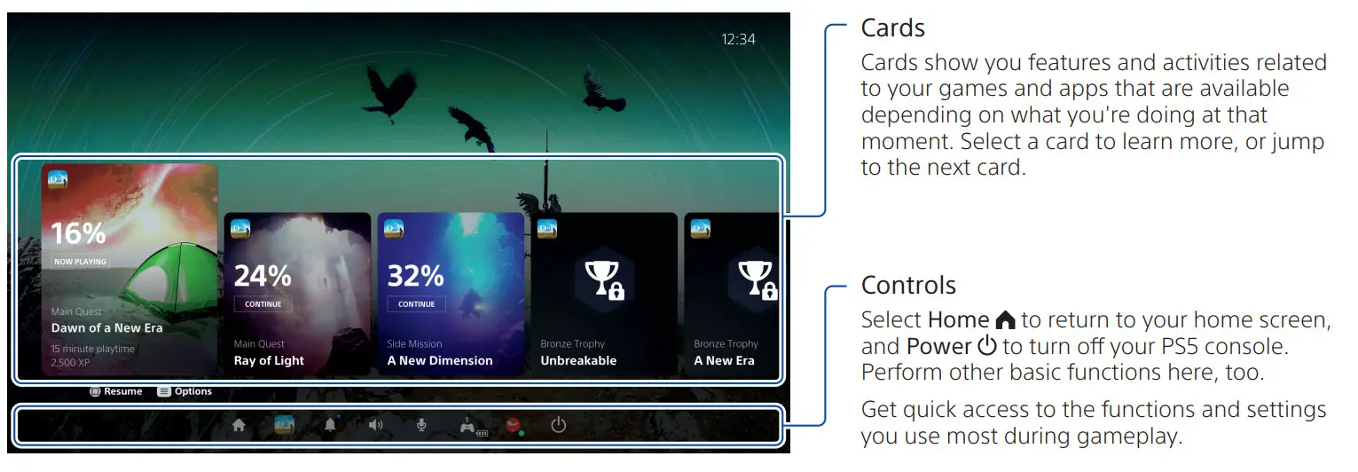 SONY CFI-1002B Play Station 5 Digital Edition - Control centre