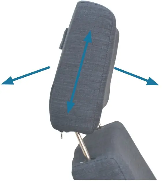 Adjustment of the back