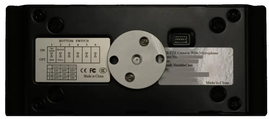 HuddleCamHD HC3XA USB 2.0 PTZ Conferencing Camera - Desktop Installation