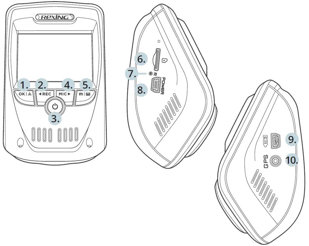 REXING V1P Max 4K UHD Dual Cam Dash Cam Camera Overview