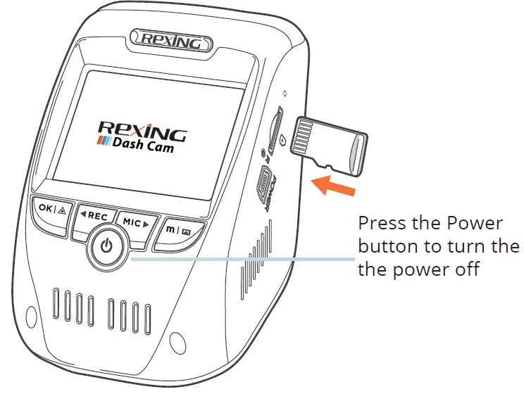 REXING V1P Max 4K UHD Dual Cam Dash Cam Installation step- 1