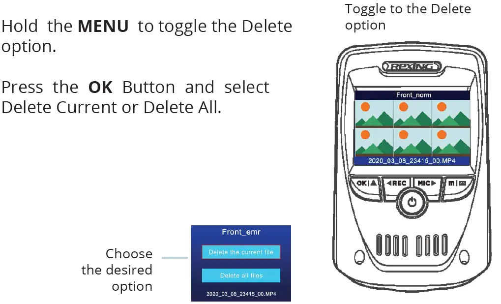 REXING V1P Max 4K UHD Dual Cam Dash Cam Taking Photos 1