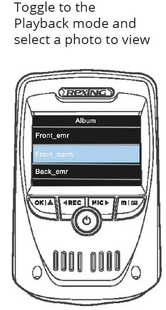 REXING V1P Max 4K UHD Dual Cam Dash Cam Taking Photos