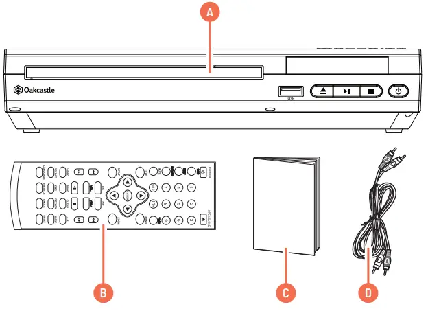 OAKCASTLE B08MFM5VMF Vision DVD Player