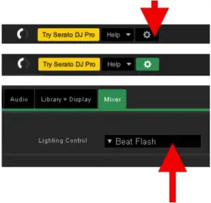 Make the beats flash on the backlit base
