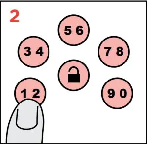 keypad 4 to 8 digit code