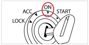 FIG 3 Turn the ignition to the Key On