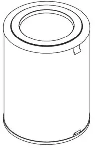 INSIGNIA NS-APMWH2 Air Purifier Medium-HEPA filter
