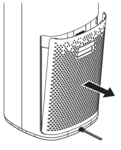 INSIGNIA NS-APMWH2 Air Purifier Medium-Replacing the filter