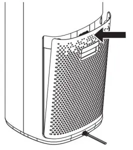INSIGNIA NS-APMWH2 Air Purifier Medium-into place