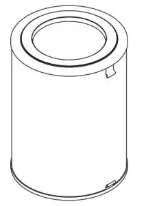 INSIGNIA NS-APMWH2 Air Purifier Medium-plastic bag