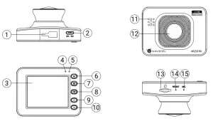 NAVITEL AR250 NV - Device layout