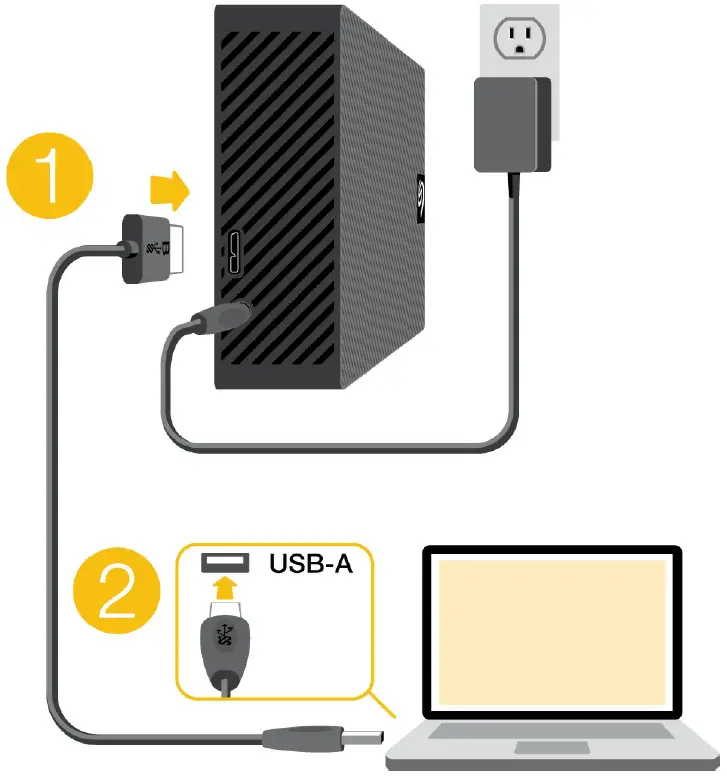 SEAGATE STKP12000402 Expansion 12TB External Hard Drive Connect to computer