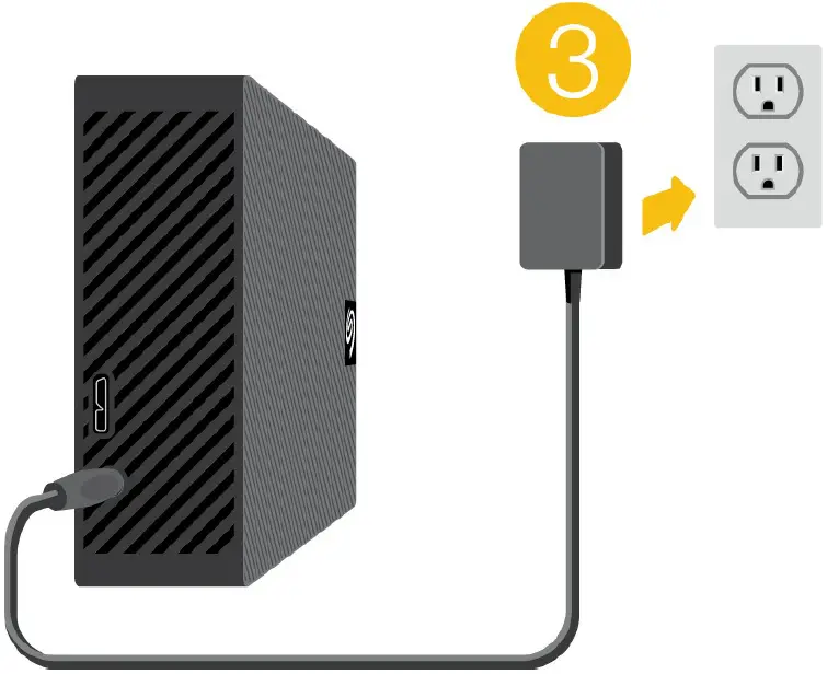 SEAGATE STKP12000402 Expansion 12TB External Hard Drive connect power-2