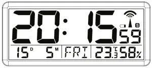 hama 00186352 Jumbo Digital Radio Wall Clock