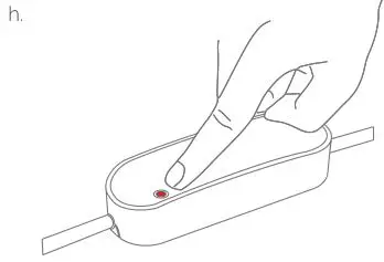 zigbee Smart Cable - Hold the button down until the red LED fmashes