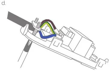 zigbee Smart Cable - With the wires secured