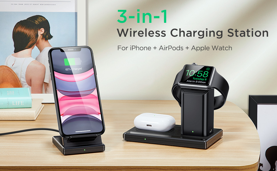 Itouch 3n12021 3-in-1 Wireless Charger User Guide