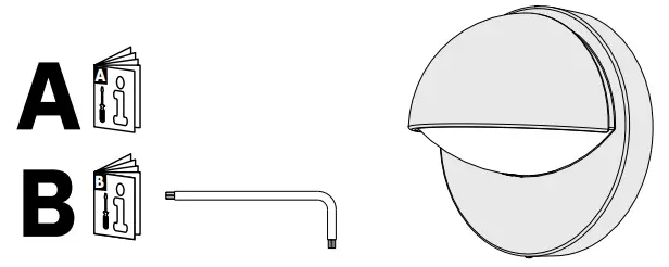 PHILIPS 162469316 June Outdoor Wall Light with Sensor - Incl