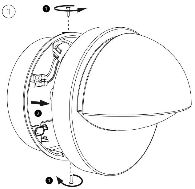 PHILIPS 162469316 June Outdoor Wall Light with Sensor - parts 1