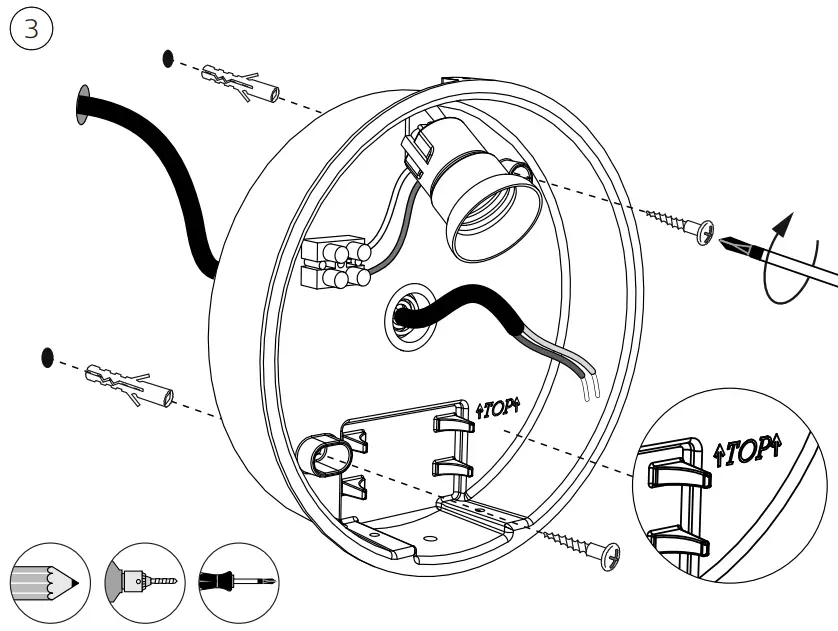 PHILIPS 162469316 June Outdoor Wall Light with Sensor - parts 3