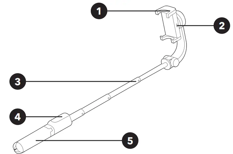 AET SS40B Eternico Selfie Tripod with Stabilizer - OVERVIEW