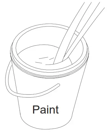 AVANTI 57042 Airless Paint Primer and Stain Sprayer- paint container