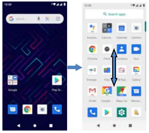 Kalley Smart Phone Element Play 32 GB Azul- home screen 2
