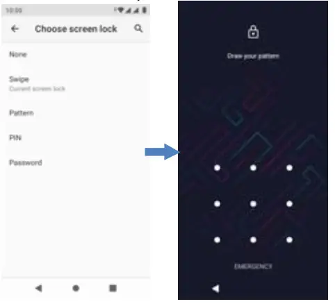 Kalley Smart Phone Element Play 32 GB Azul- password to unlock