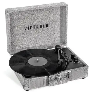 VICTROLA VSC-100SB Vintage 3-Speed Bluetooth Portable Suitcase Record Player Product