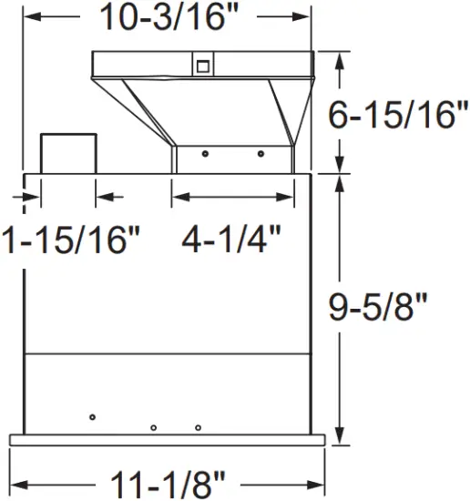 UVC7300 - PRODUCT DIMENSIONS 3