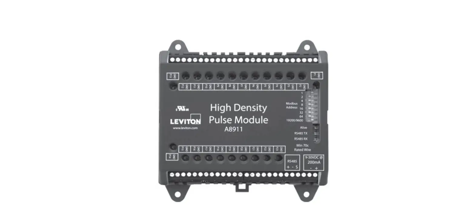 Leviton A8911 High Density Pulse Input Module User Manual
